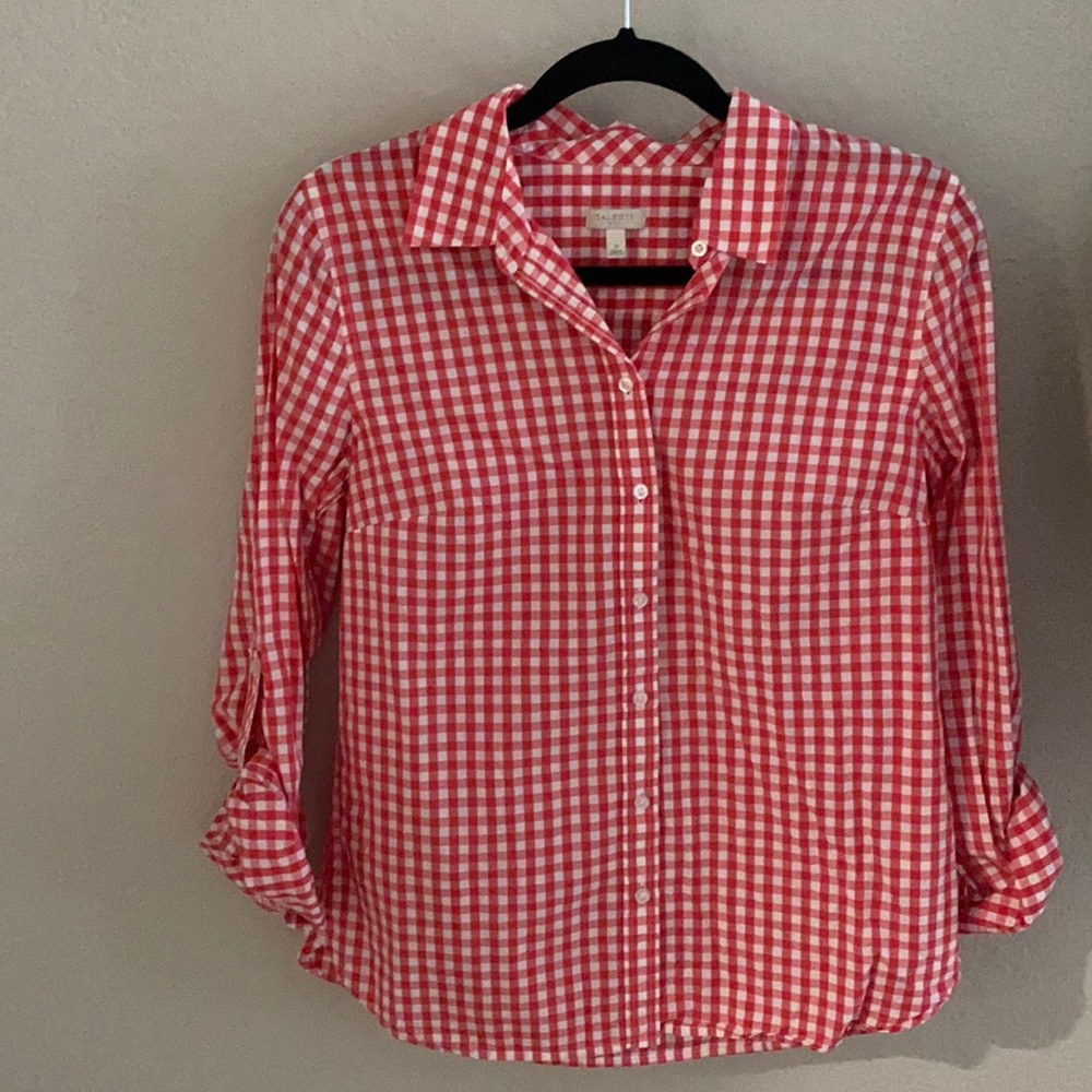 Talbots Gingham Button Down